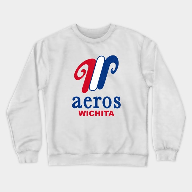 Defunct Wichita Aeros Baseball 1981 Crewneck Sweatshirt by LocalZonly